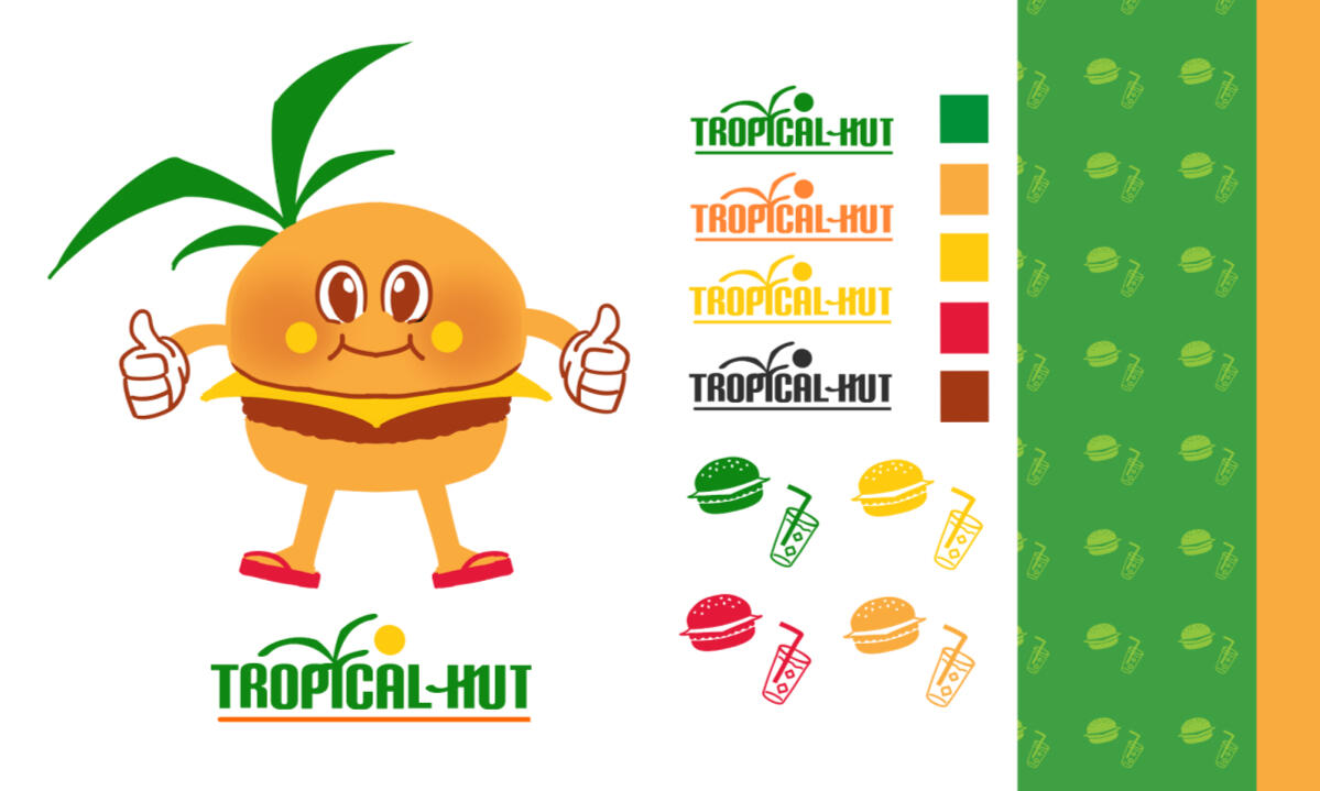 PLATE: TROPICAL HUT REBRAND