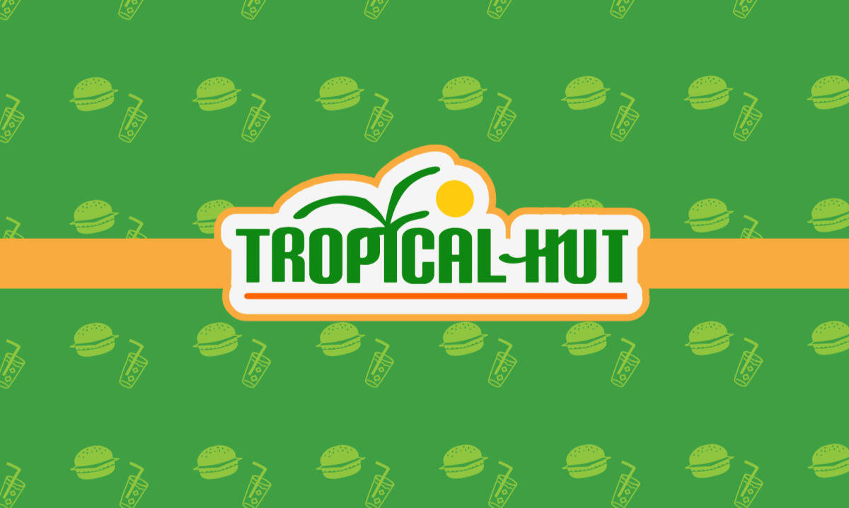 PLATE: TROPICAL HUT REBRAND